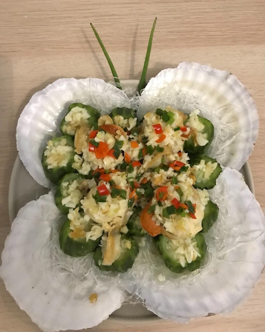 蒜蓉蒸扇贝