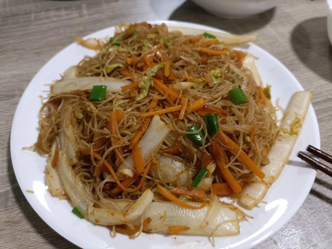 当菜又当饭的‼️白菜炒粉丝