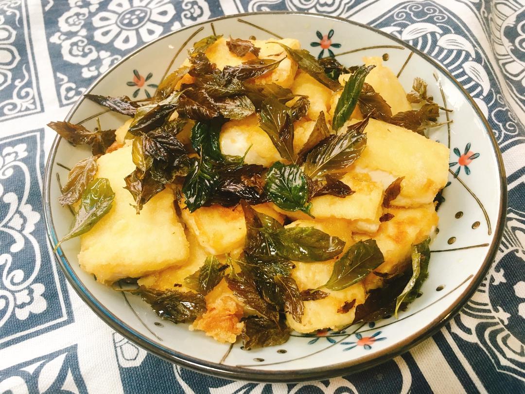 【炸薄荷嫩豆腐图片】爱小达的食光机_下厨房