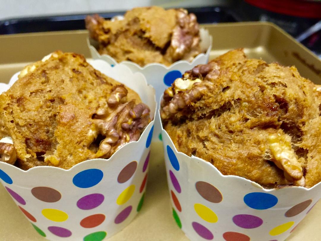 红糖全麦香蕉马芬