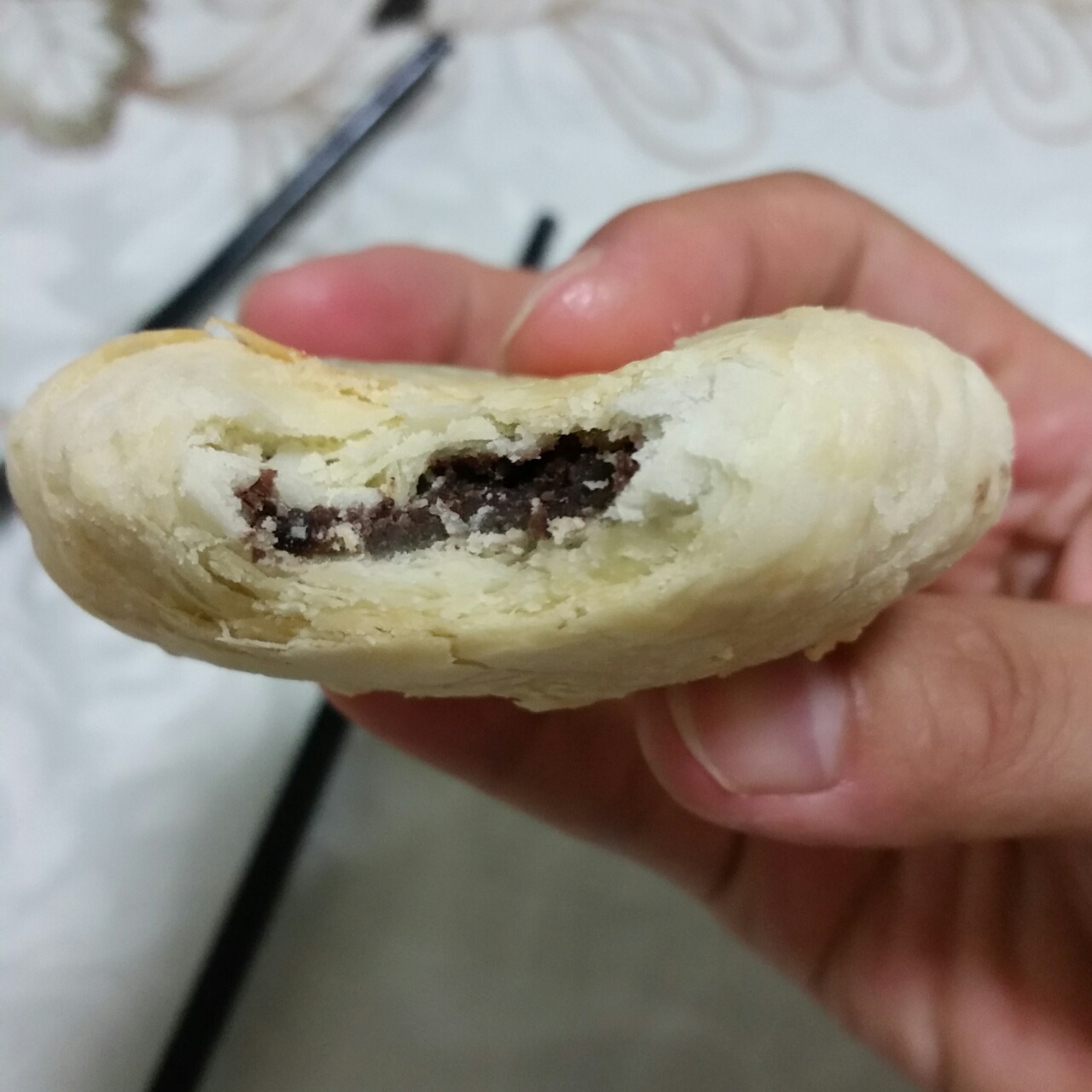 酥皮绿豆饼   酥得掉渣渣