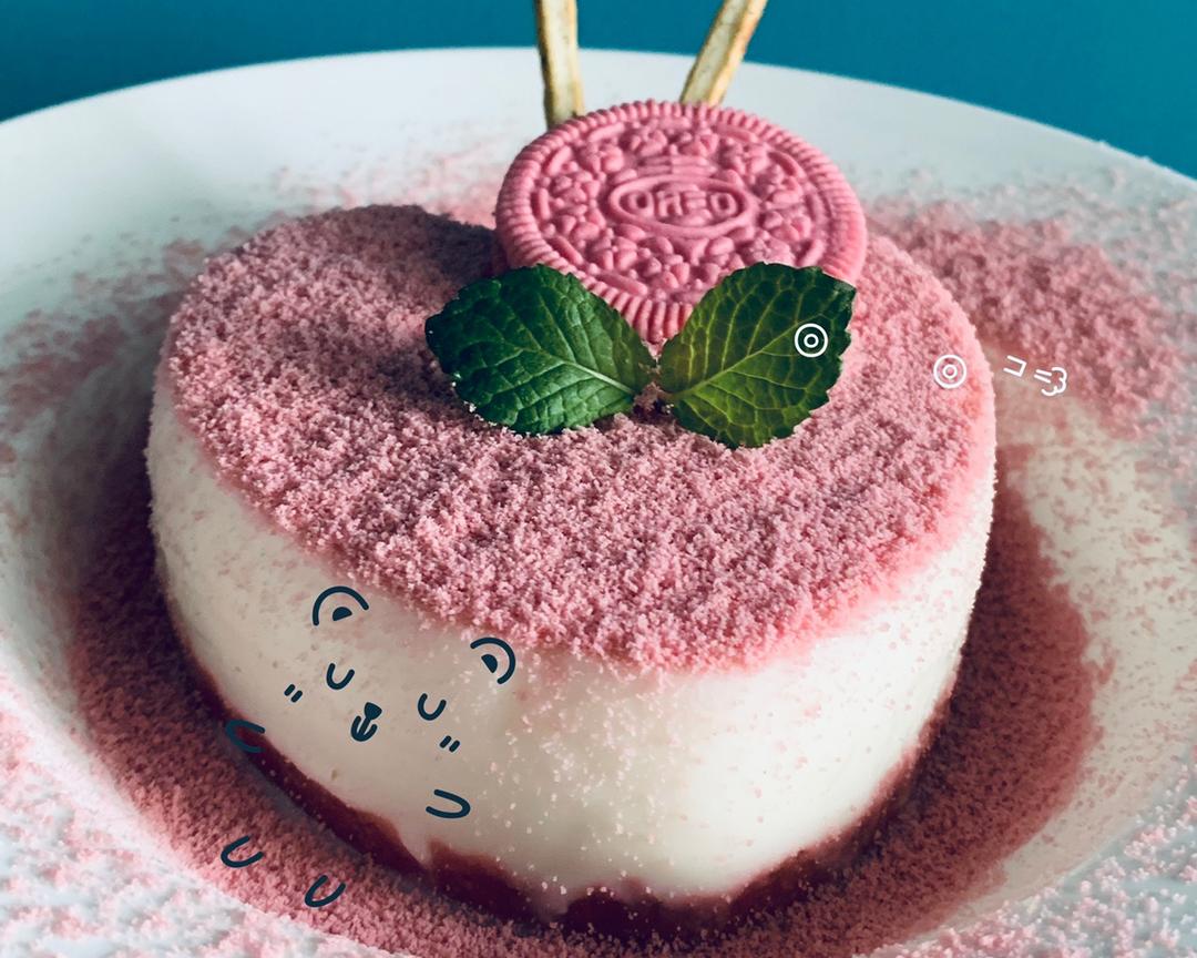 粉樱花酸奶慕斯4寸