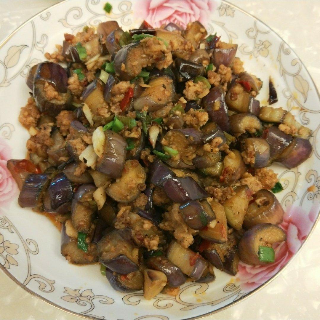 红烧肉沫茄子
