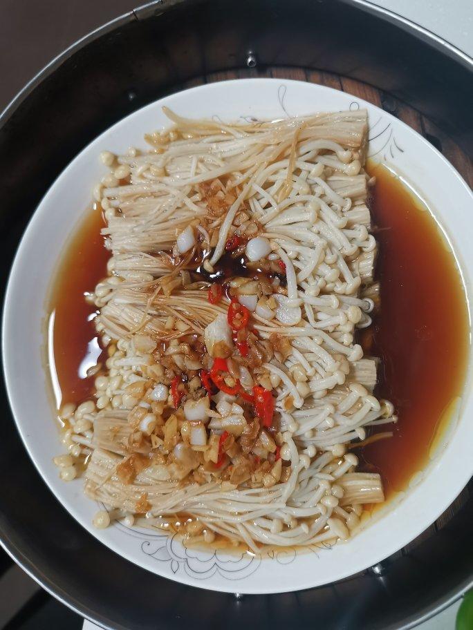 蒜蓉蒸金针菇