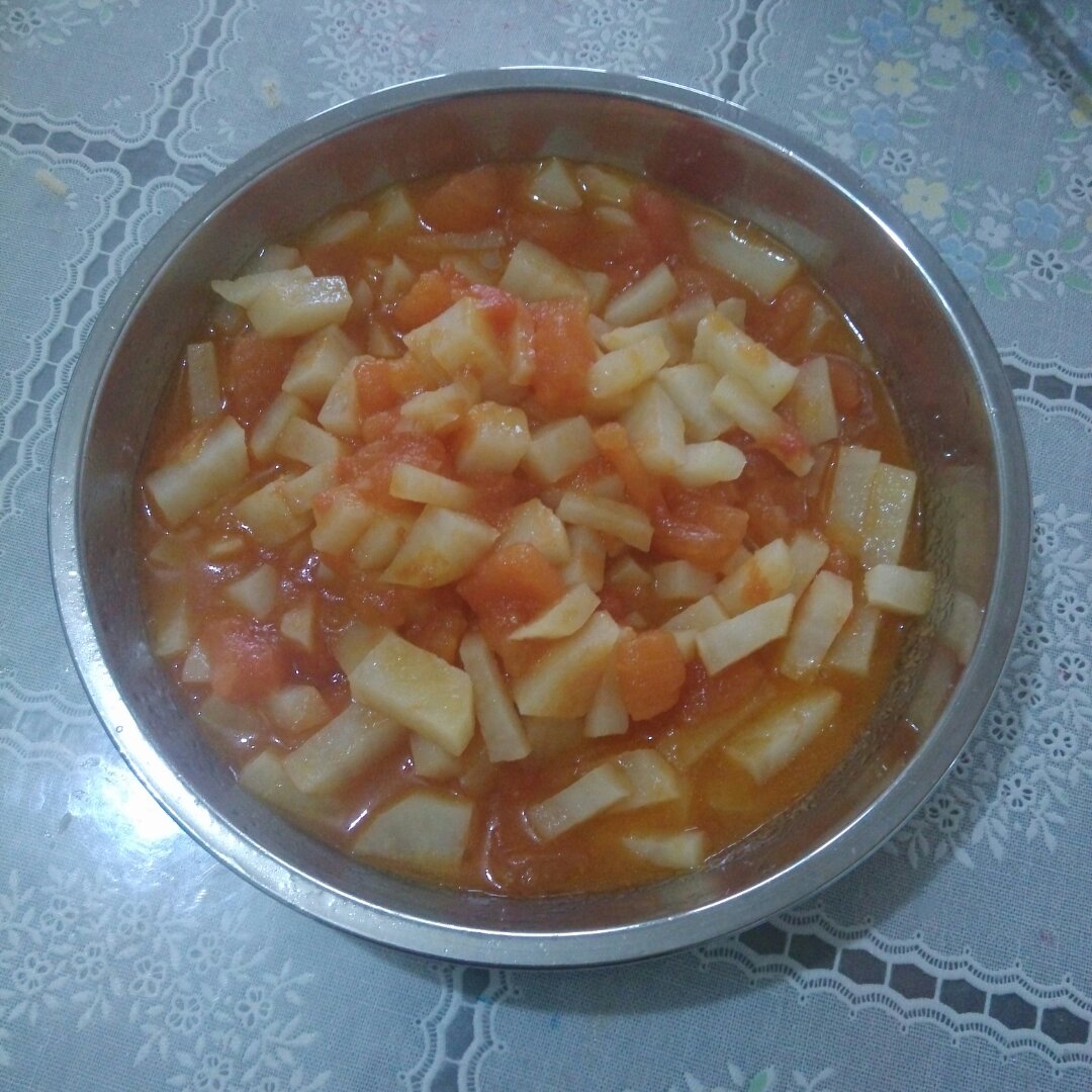 西红柿烧土豆