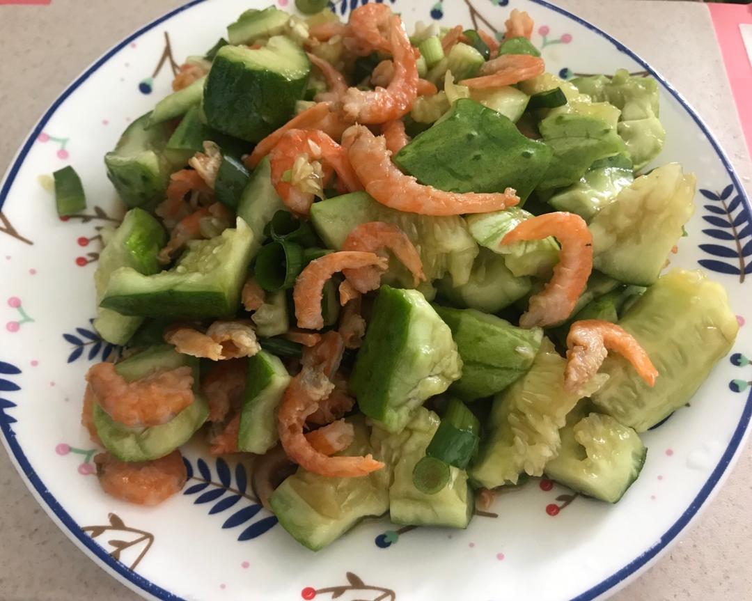 凉拌海米黄瓜