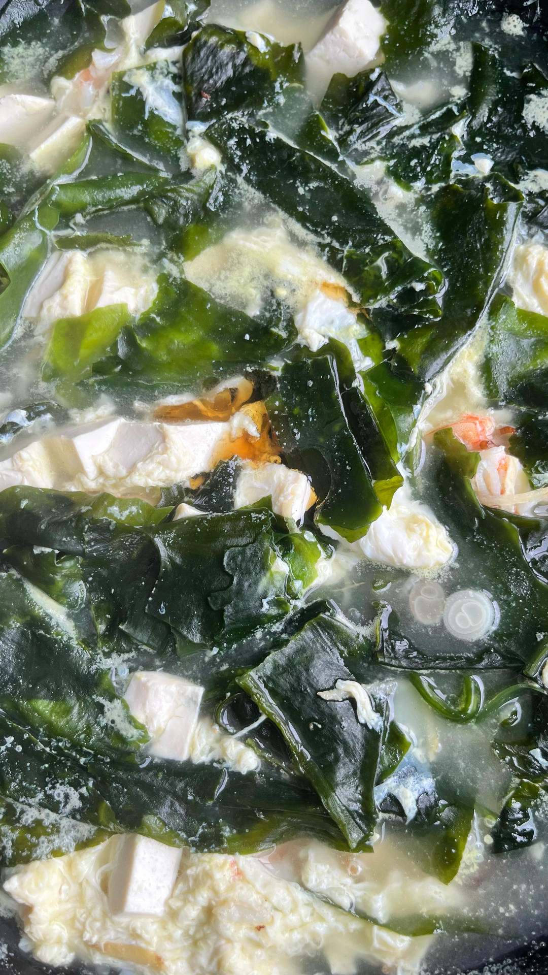 孩子增高汤 | 虾仁豆腐裙带菜汤