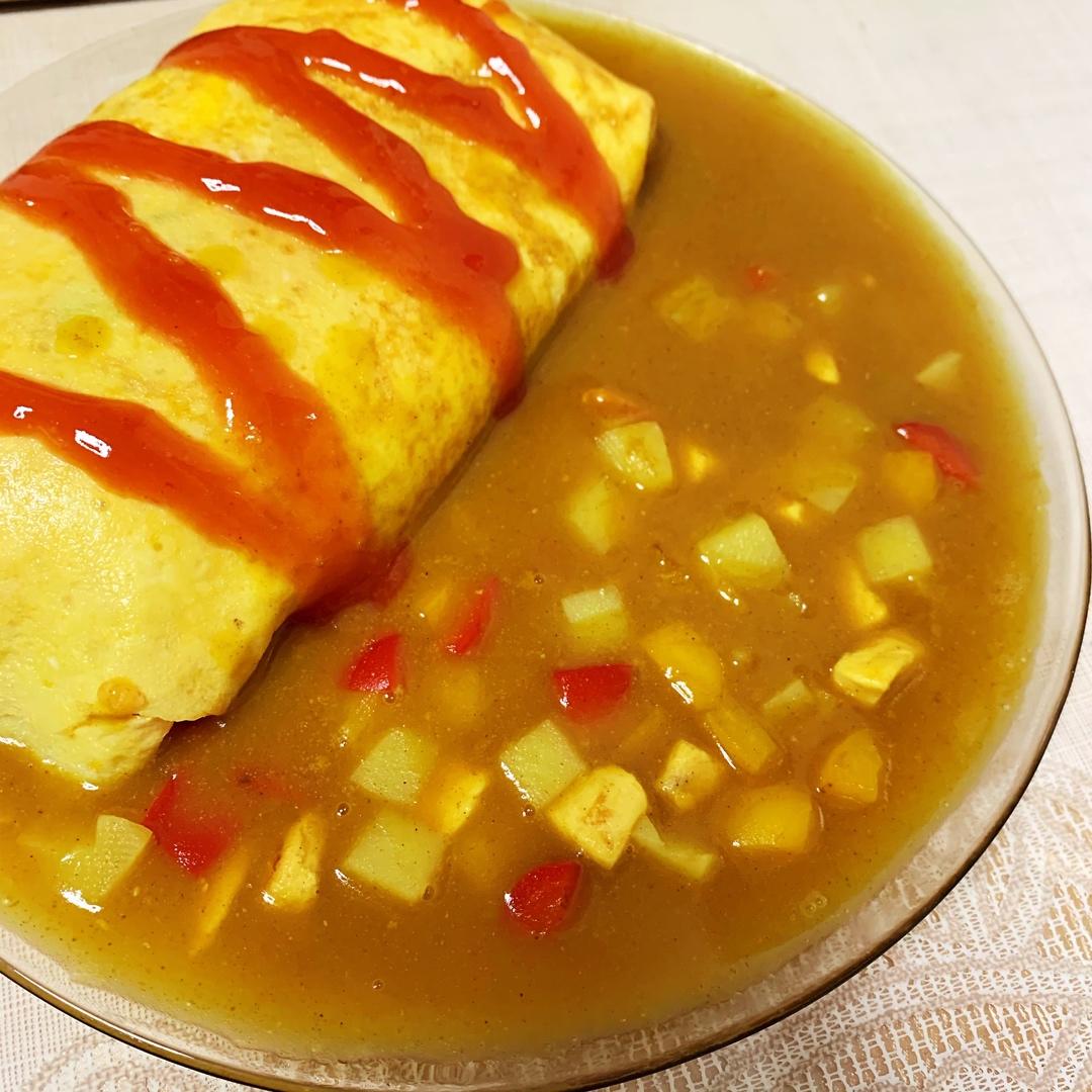 这是头牌了丨好吃的飞起来～🍛咖喱蛋包饭