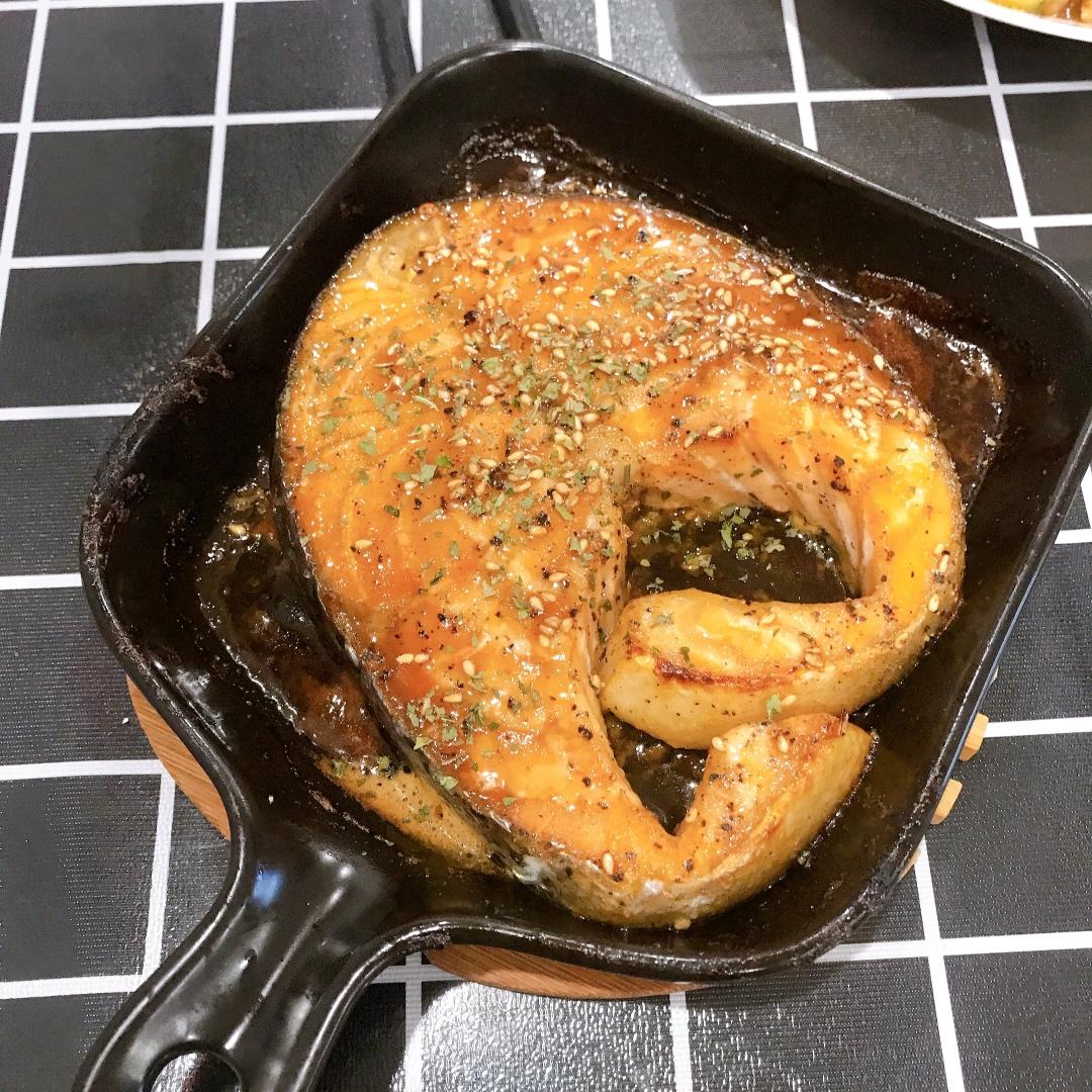 蜜汁三文鱼