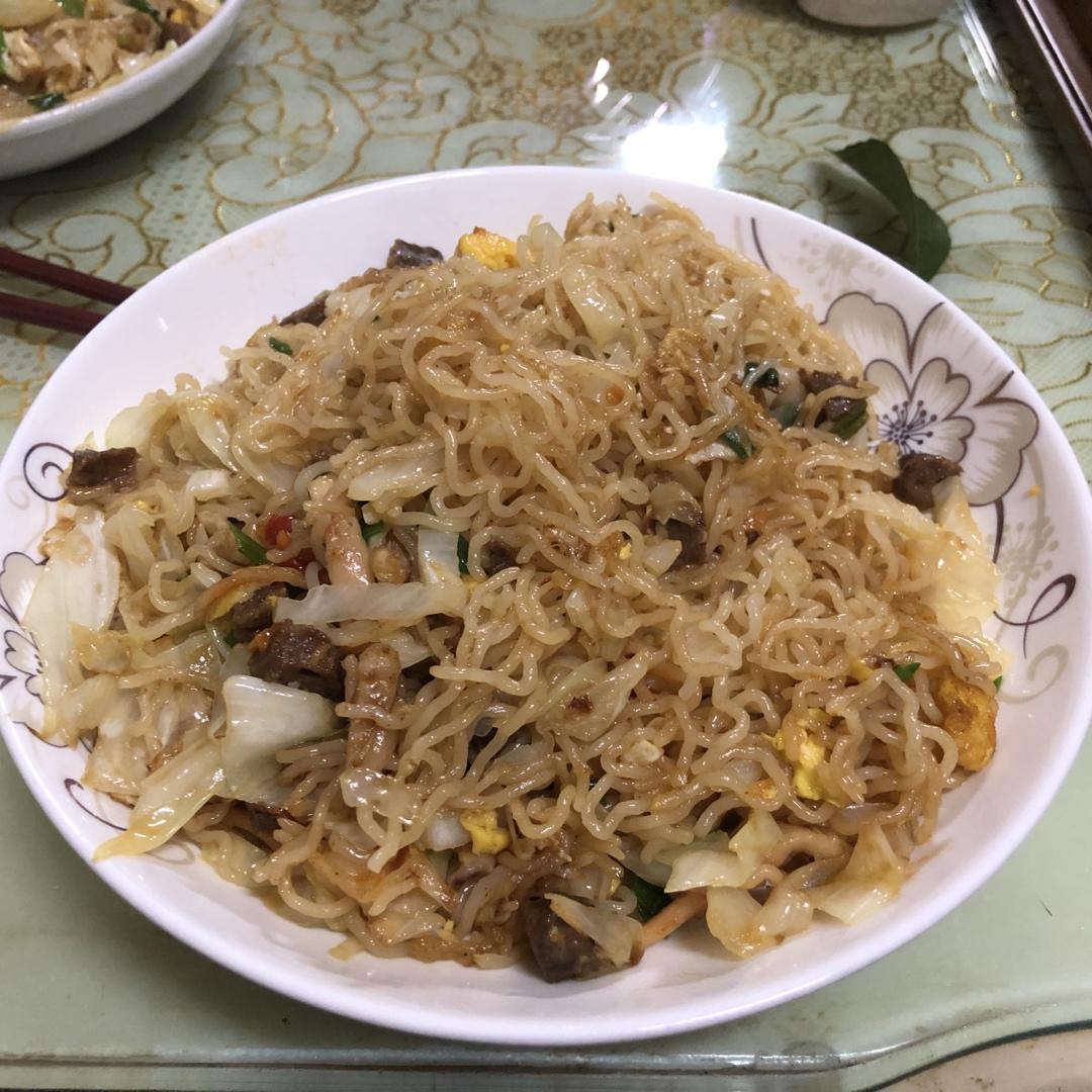 鸡蛋炒米粉，正确泡发干米粉，不碎、不坨、不粘锅、口感Q弹