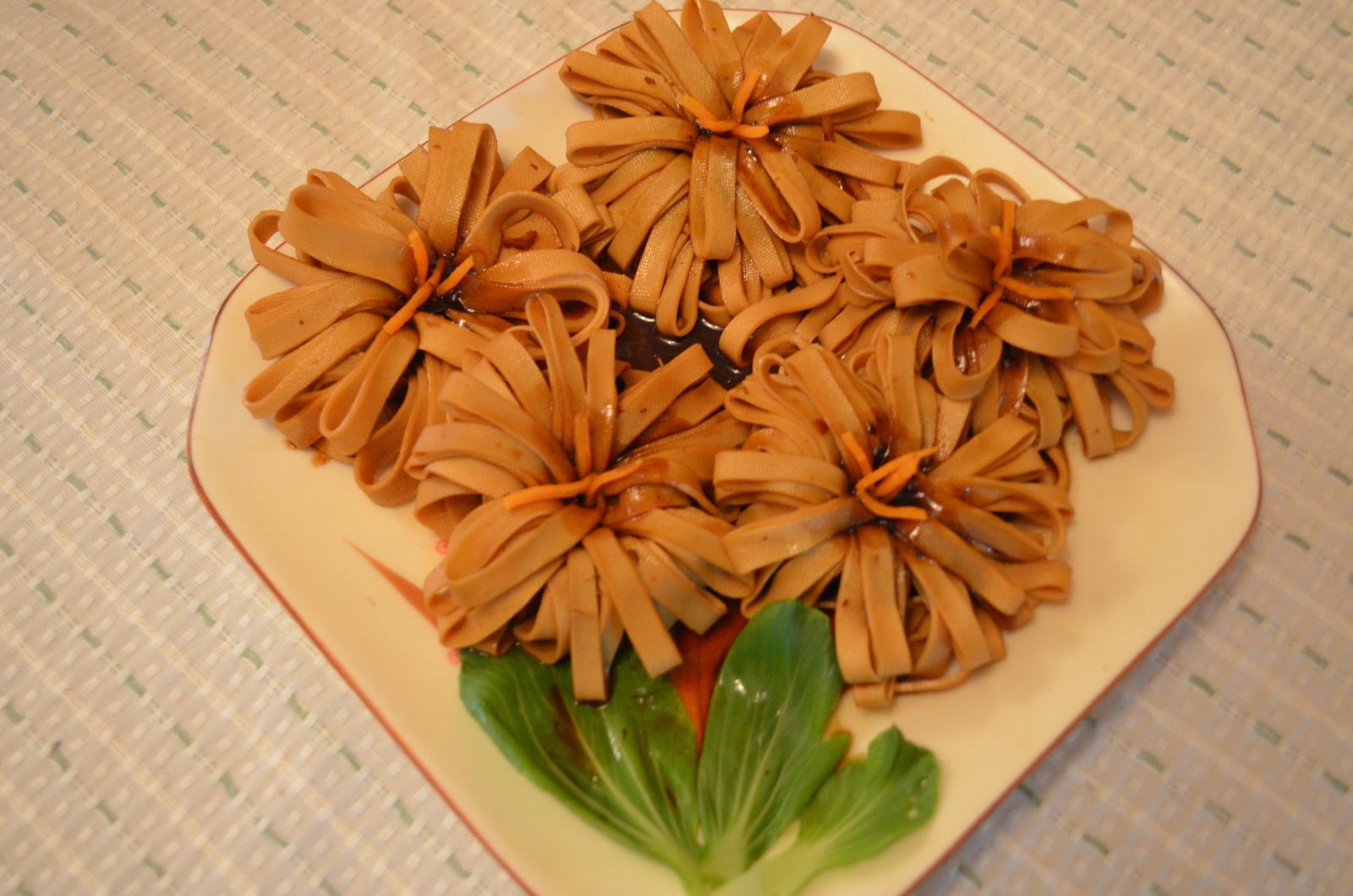 菊花豆皮