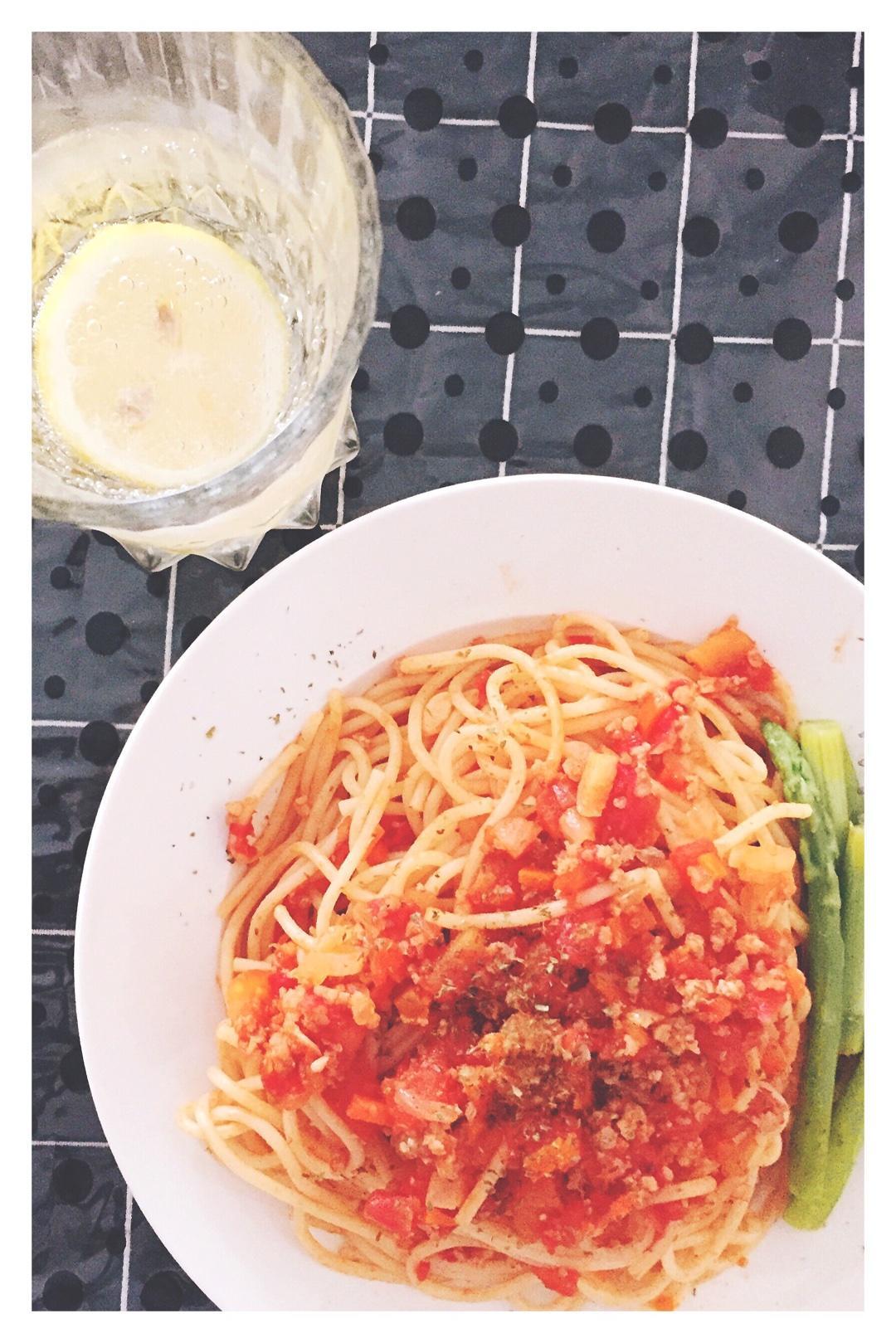 番茄🍅肉酱意面🍝🍝的做法 步骤7