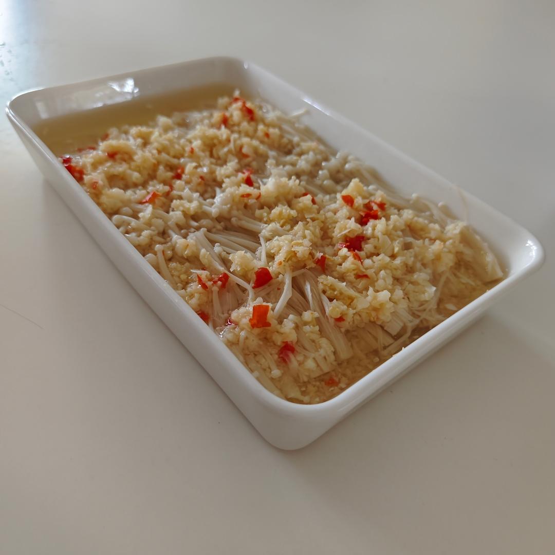 蒜蓉金针菇的做法