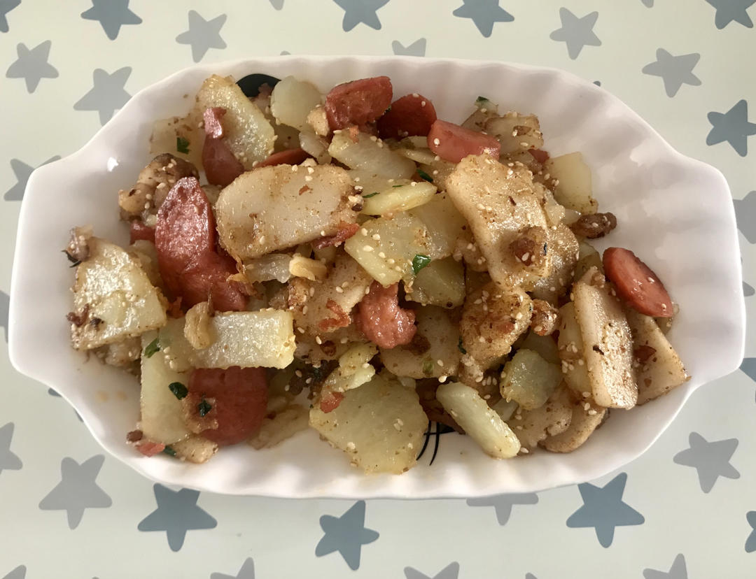 孜然年糕土豆片