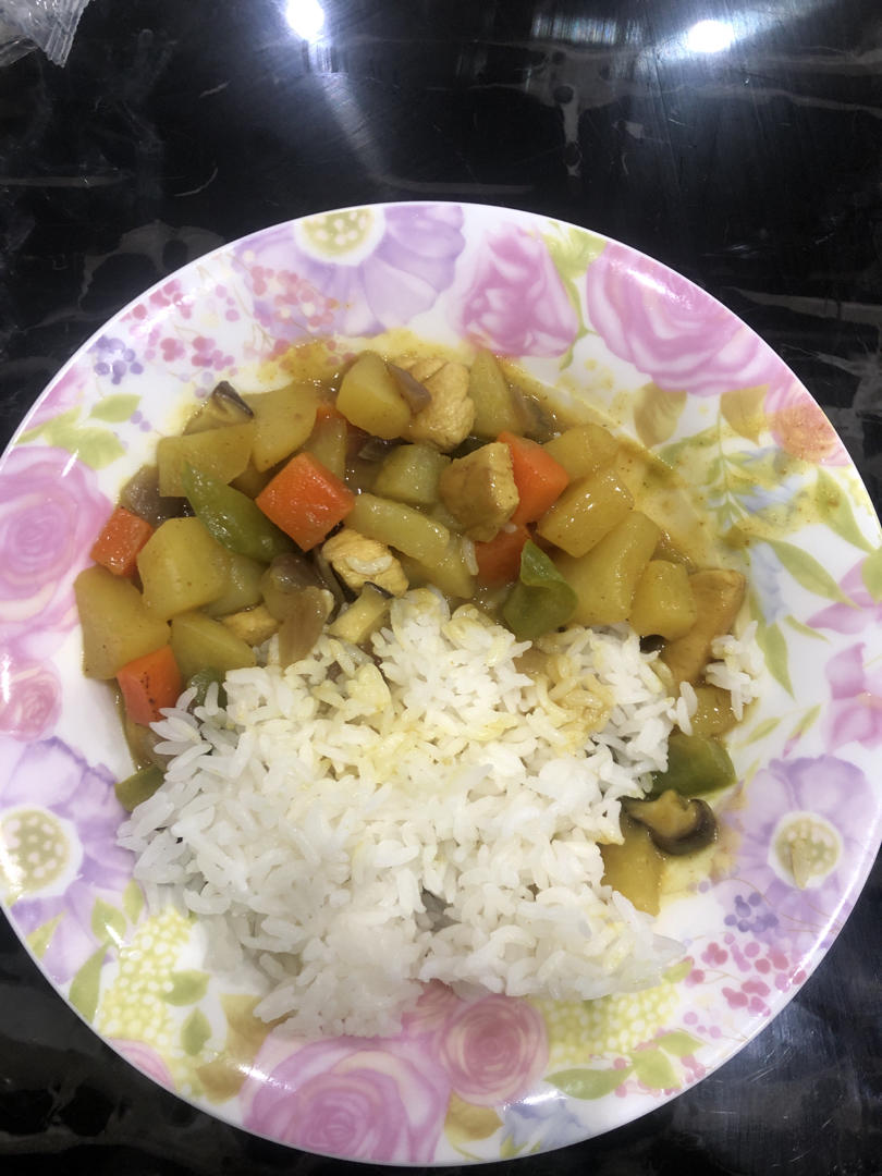 儿童菜谱——胖鸡的「咖喱饭」