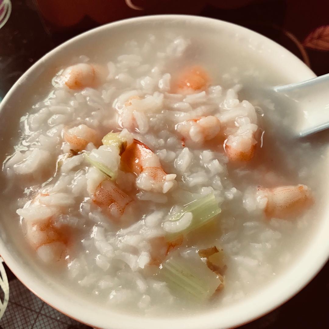 鲜虾香芹粥