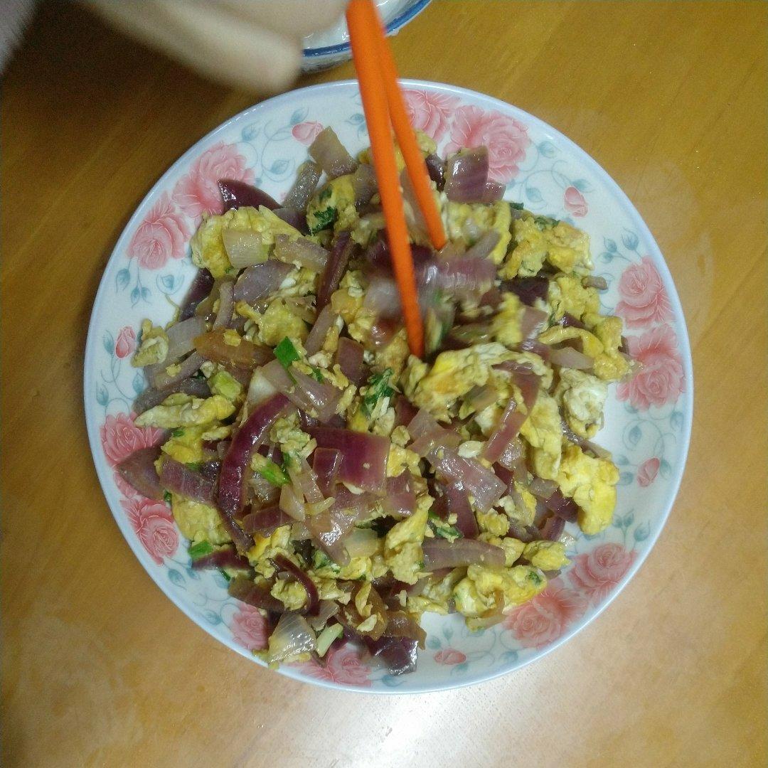 简单又好吃的洋葱炒鸡蛋