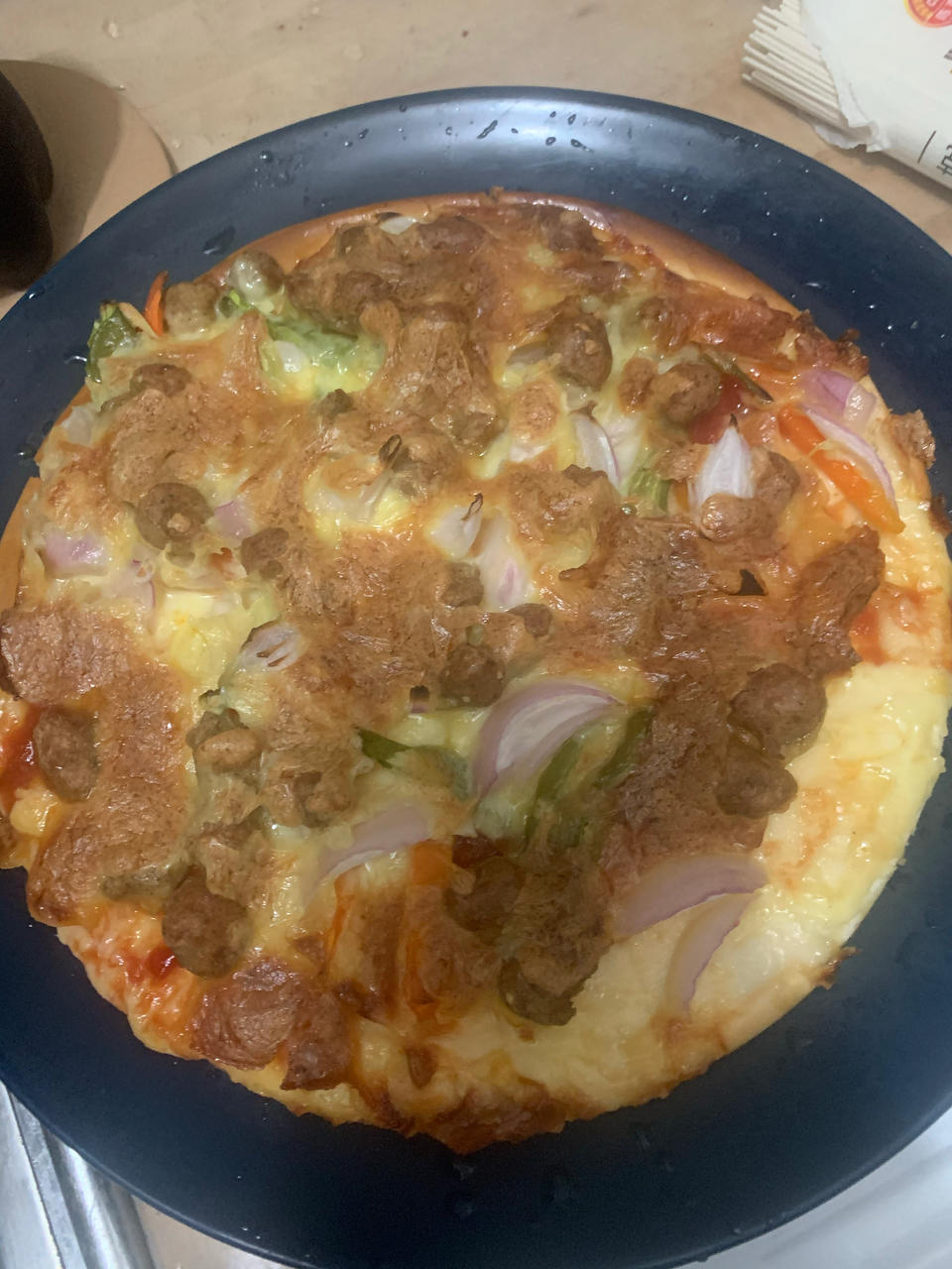 牛肉粒披萨