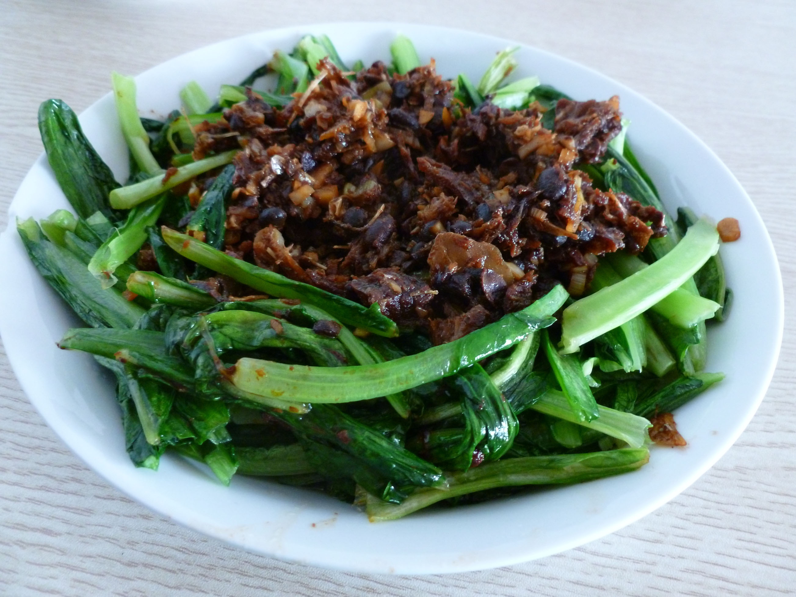 豆豉鲮鱼油麦菜