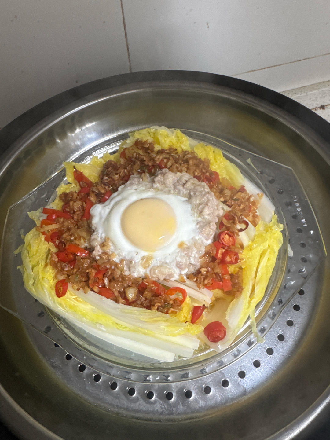 高颜值大白菜蒸粉丝