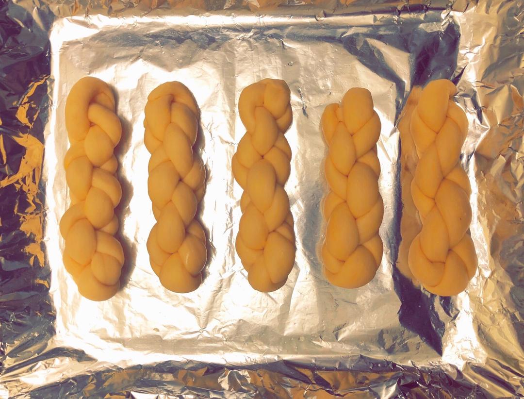 砂糖麻花面包（两股辫子）