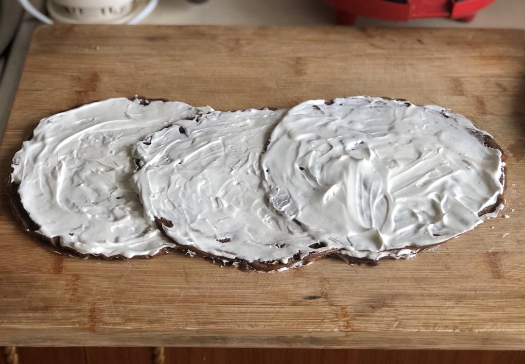 千层毛巾卷，原味、抹茶、巧克力三种口味