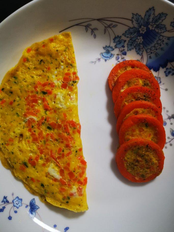 胡萝卜煎蛋 宝宝辅食食谱