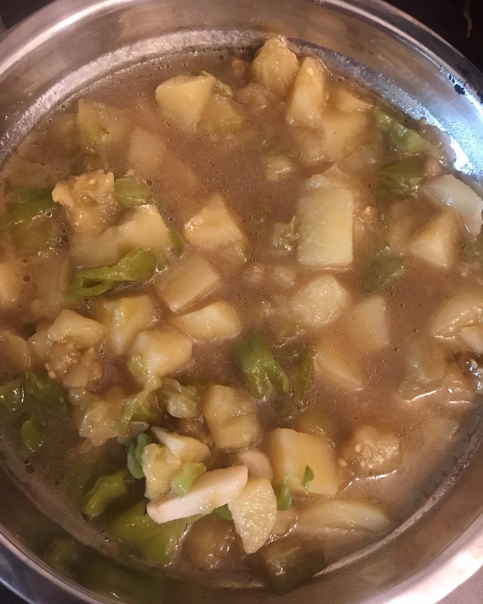 土豆炖茄子(东北菜)