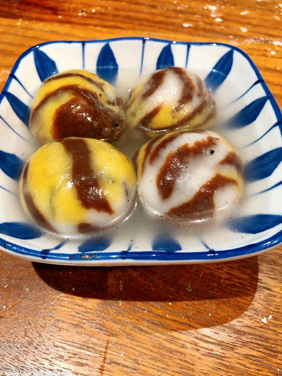 虎虎生威～虎纹汤圆