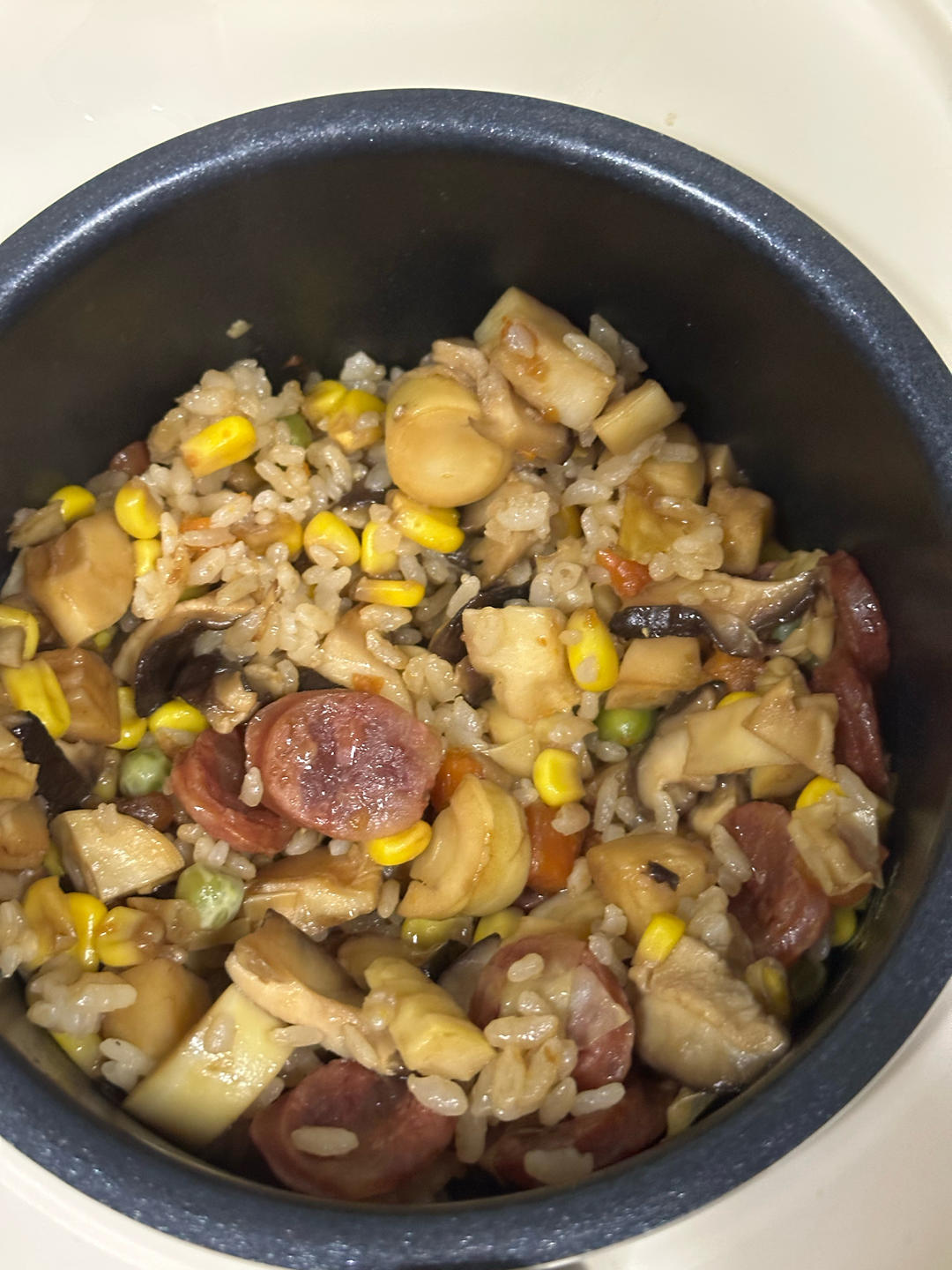 春笋腊肠焖饭