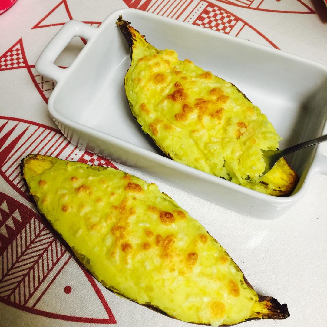 芝士奶油焗红薯