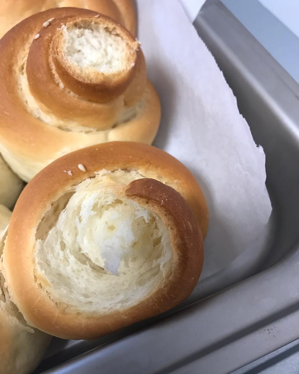 普通面粉做的柔软小餐包