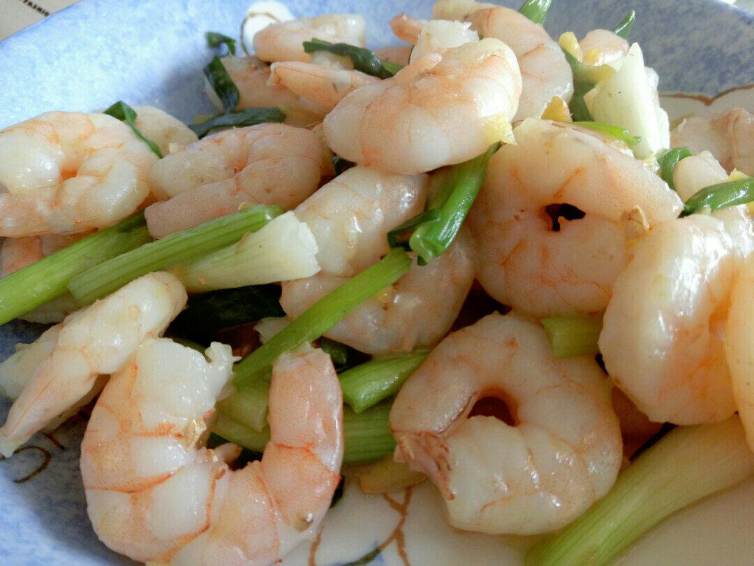 葱爆虾仁