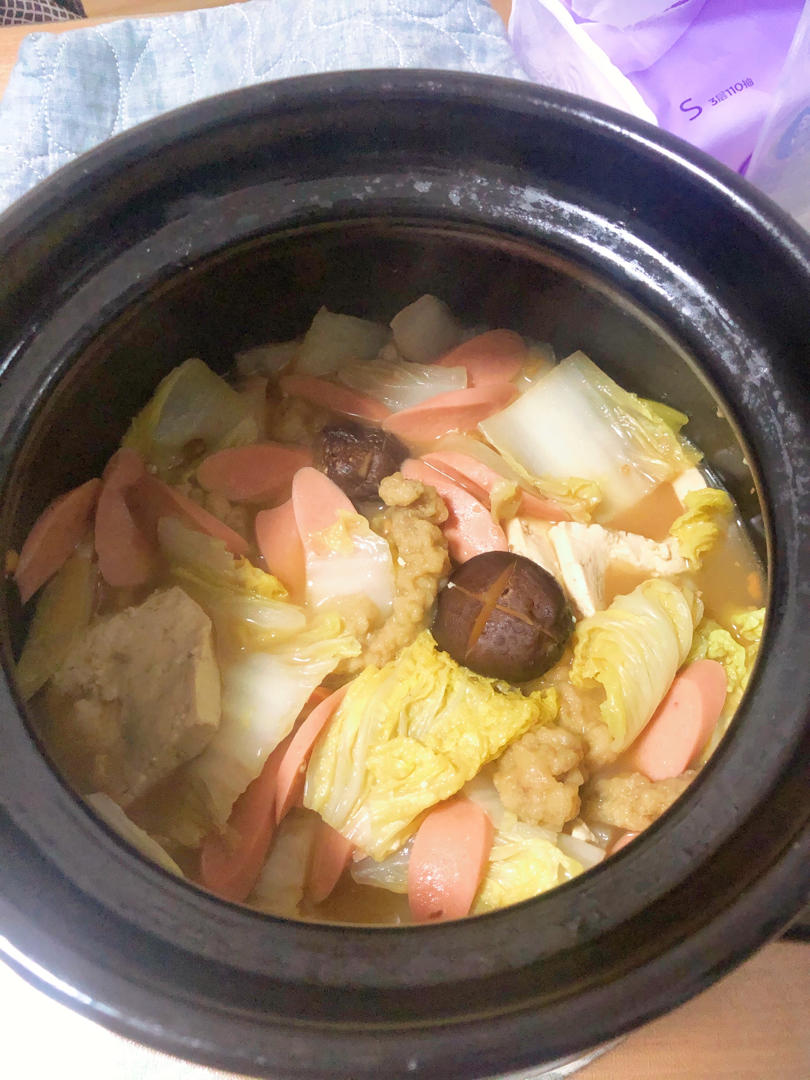 砂锅白菜豆腐煲（记录我做过的砂锅美食）