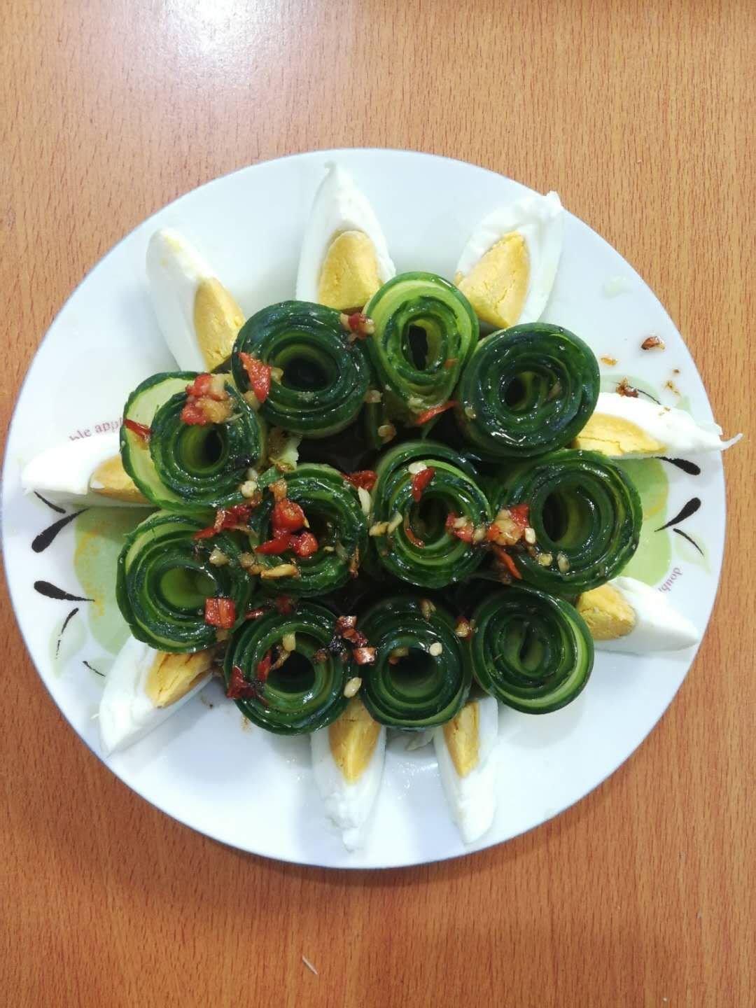 高颜值凉菜‼️凉拌黄瓜皮蛋