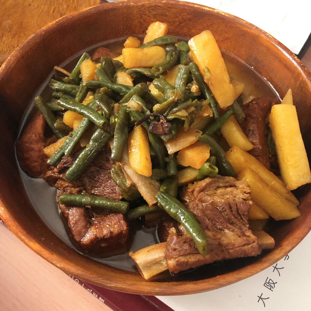 东北排骨炖豆角