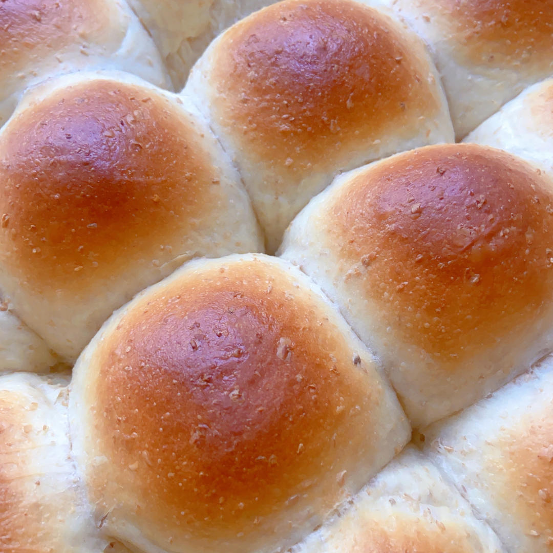 蜂蜜全麦小餐包｜浸泡全麦法