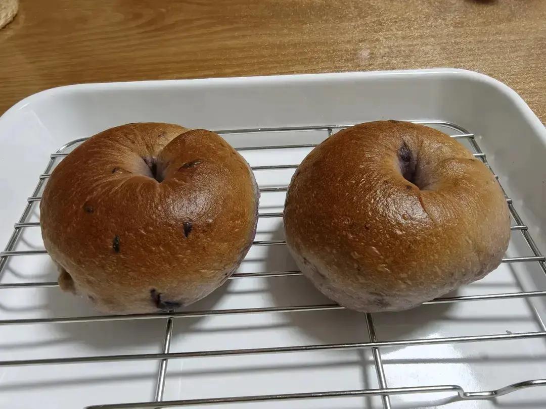 蓝莓🫐乳酪贝果🥯/步骤详细/简单好做