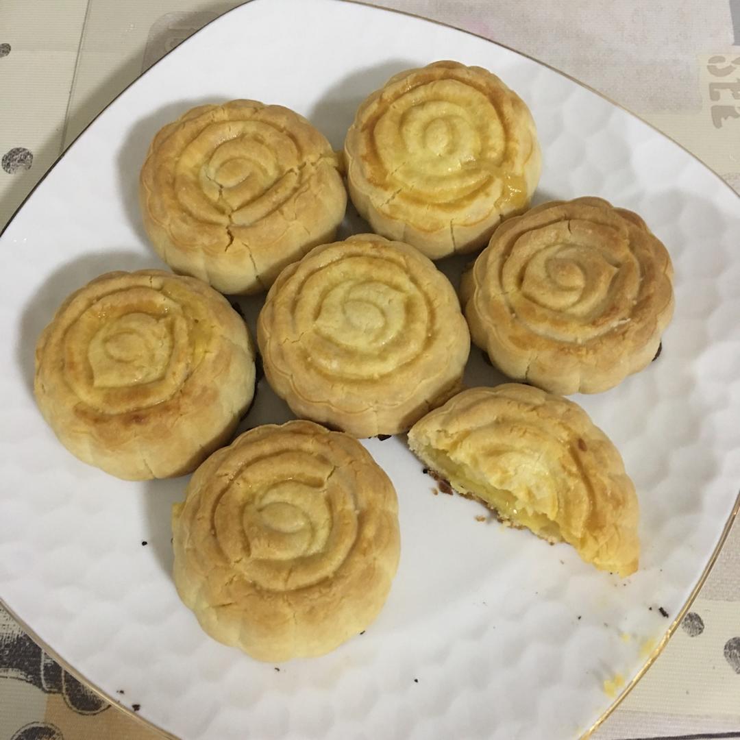流心奶黄月饼（无吉士粉/转化糖浆版本）【曼食慢语】
