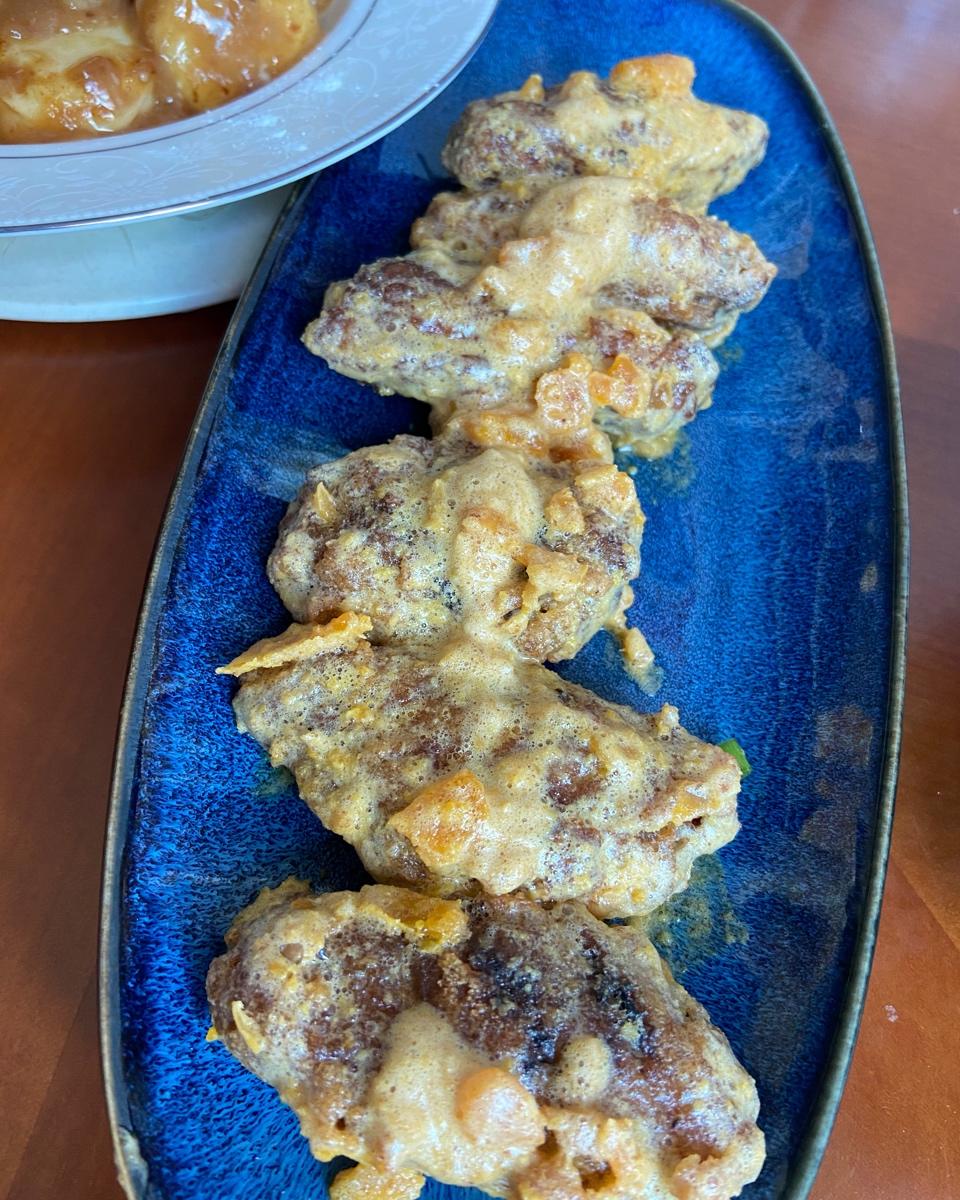金灿灿咸蛋黄焗鸡翅