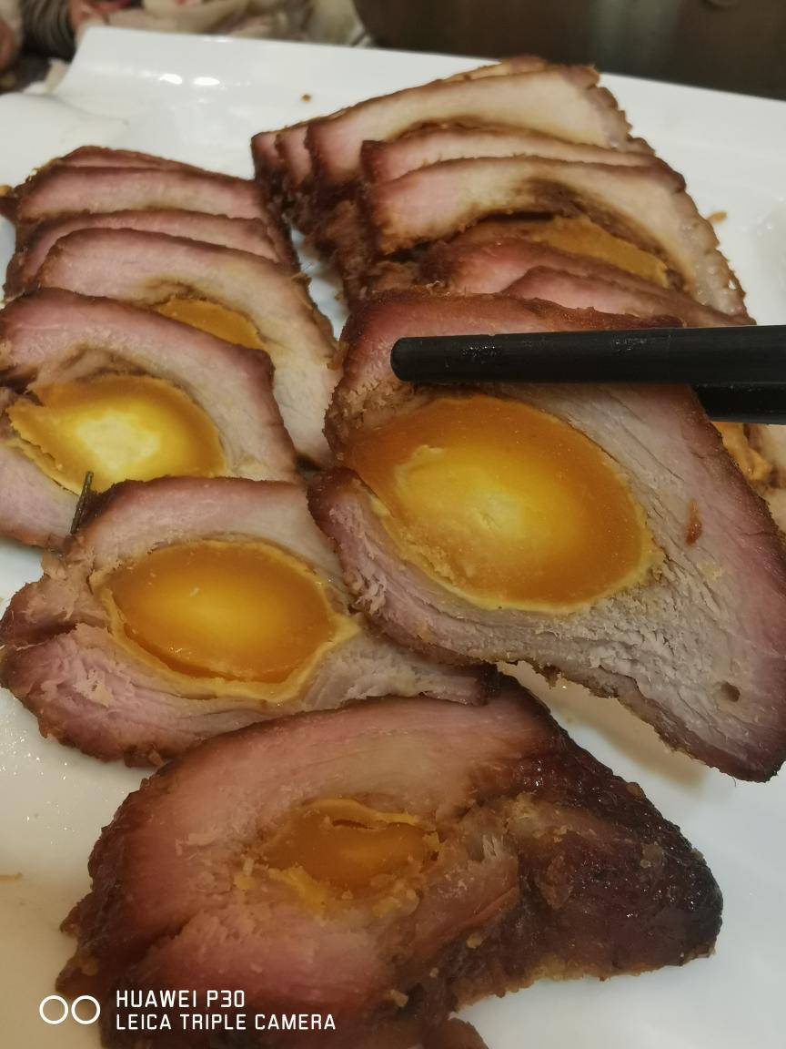 咸蛋黄烤肉的做法