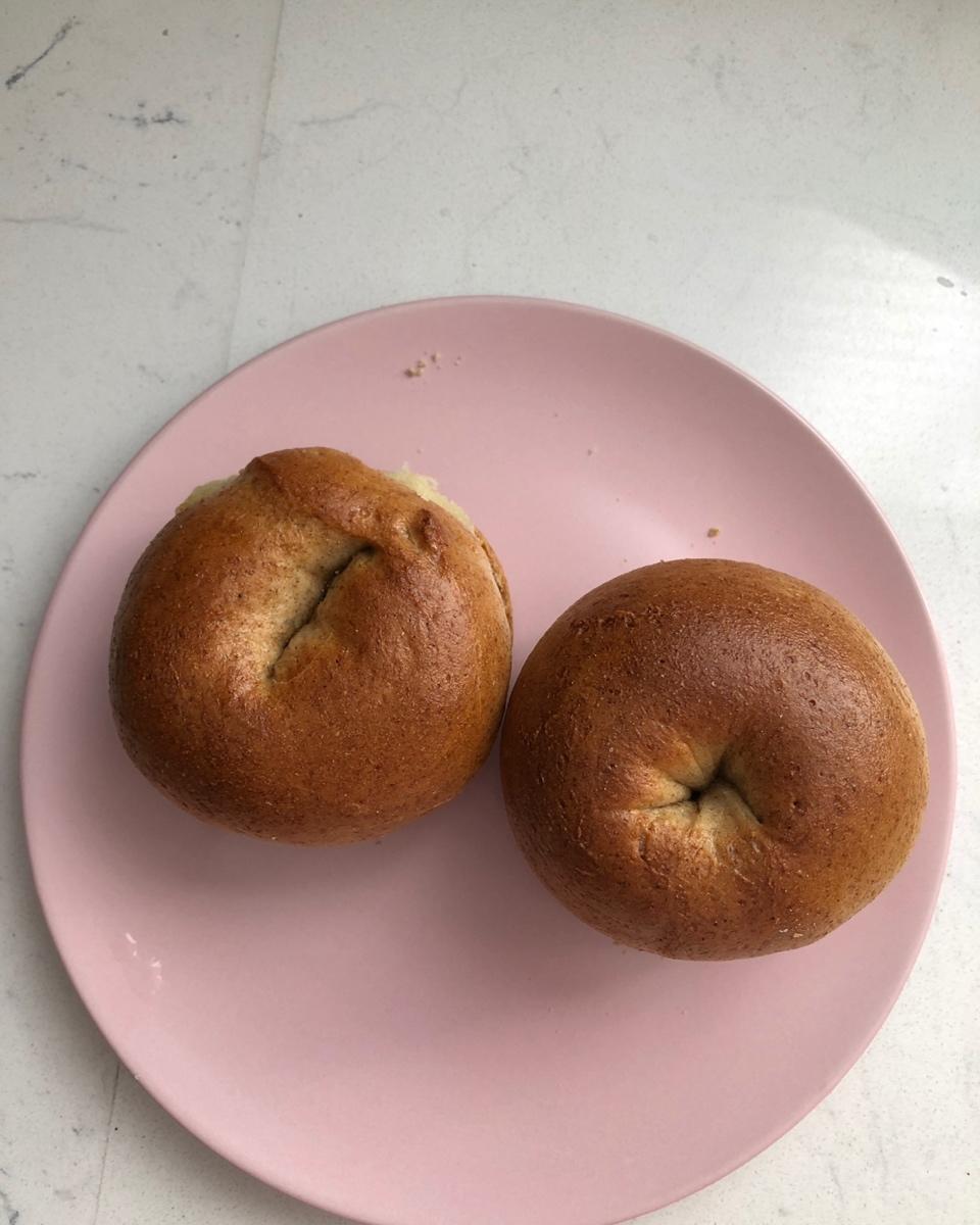 （无油）全麦黑麦贝果bagel~咬劲十足，越嚼越香