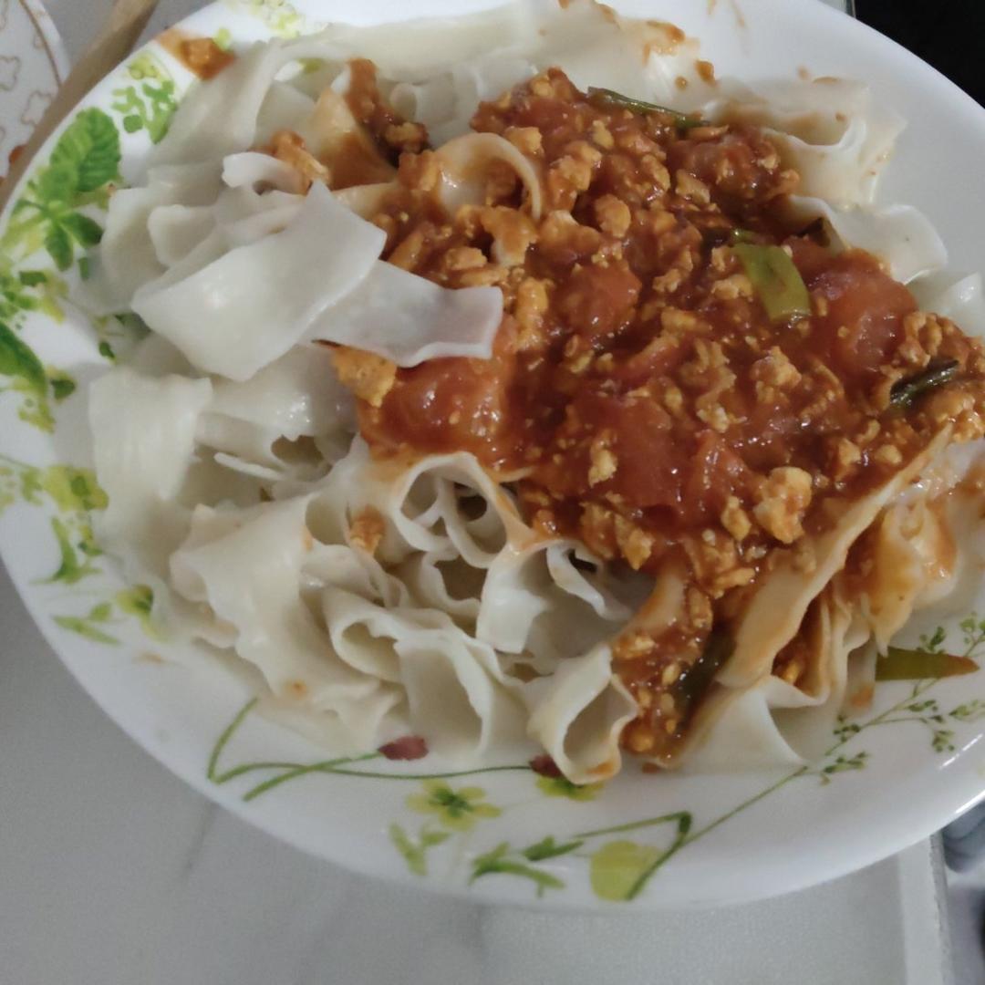 家常西红柿拌面