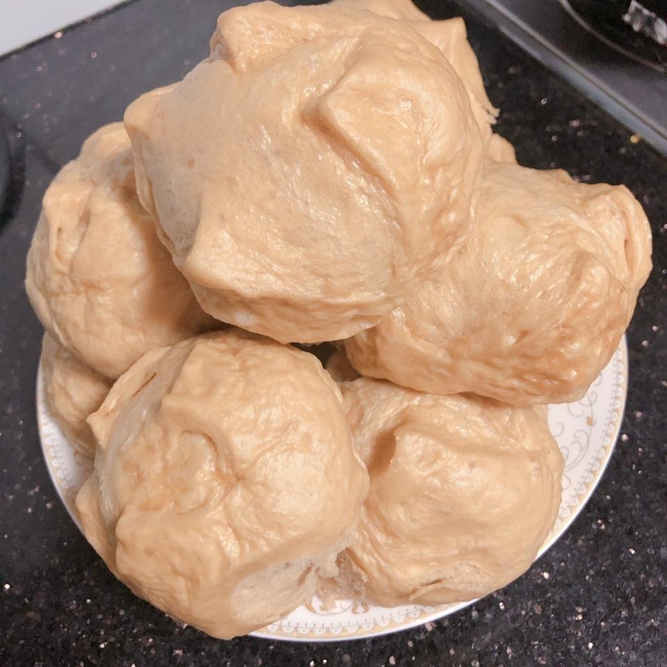 有着面包口感的红糖馒头（一次发酵）