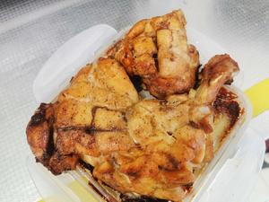 微波炉17分钟烤鸡全腿的做法 步骤4