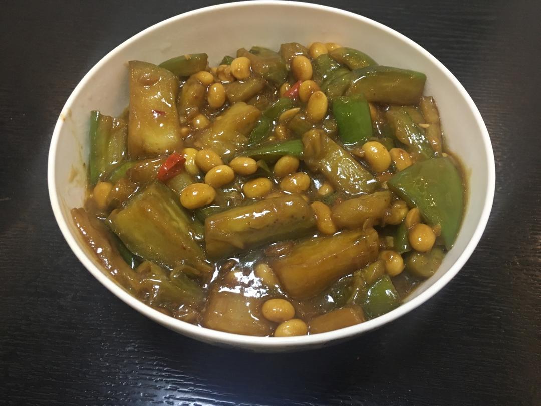 黄豆烧茄子
