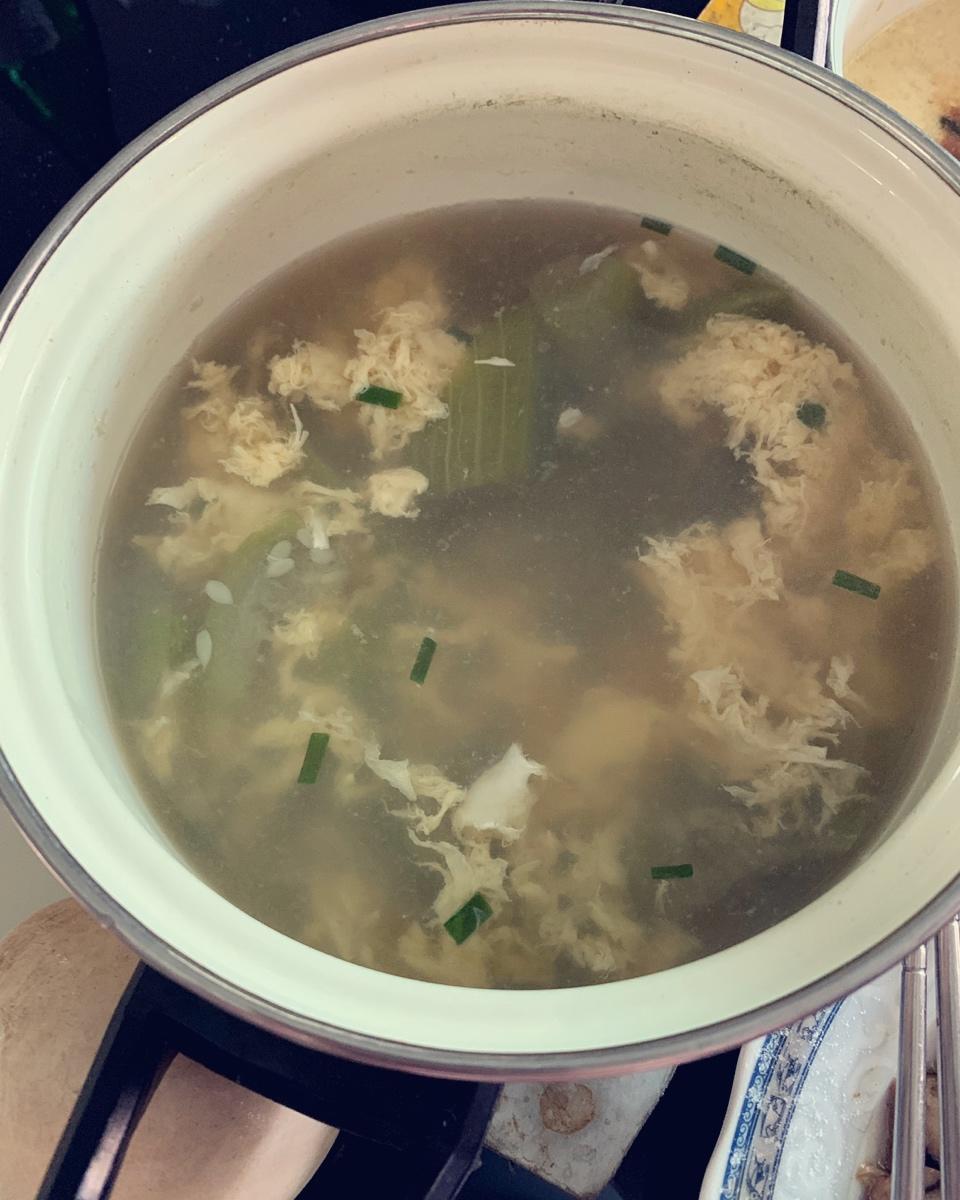 清爽可口的丝瓜蛋汤