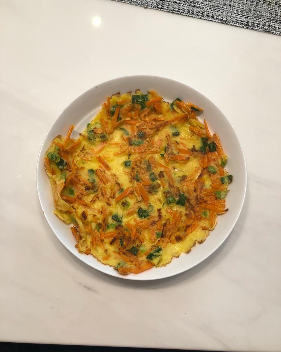 简单快手蔬菜鸡蛋煎饼