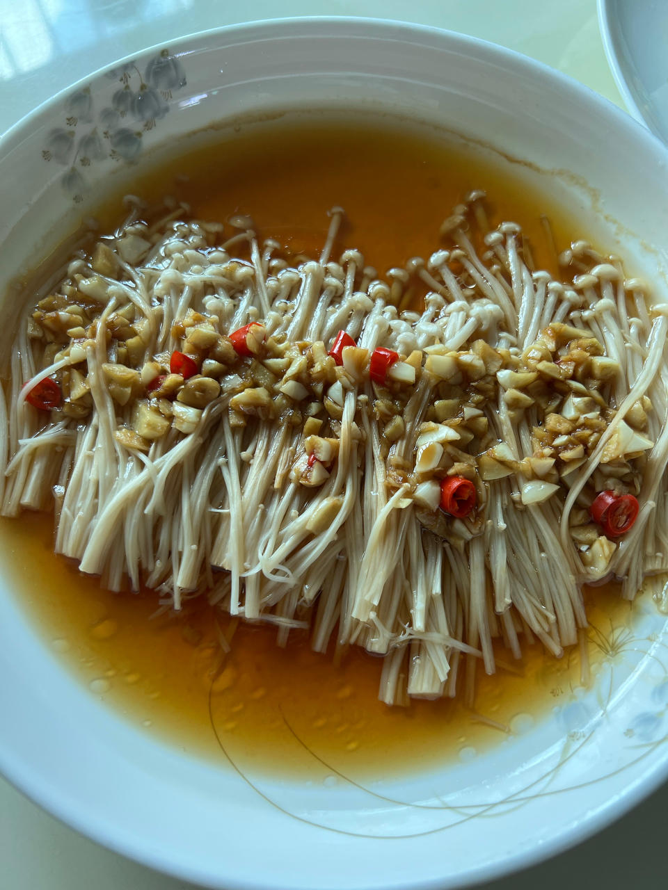 蒜蓉金针菇，30秒学会，含万能蒜蓉做法