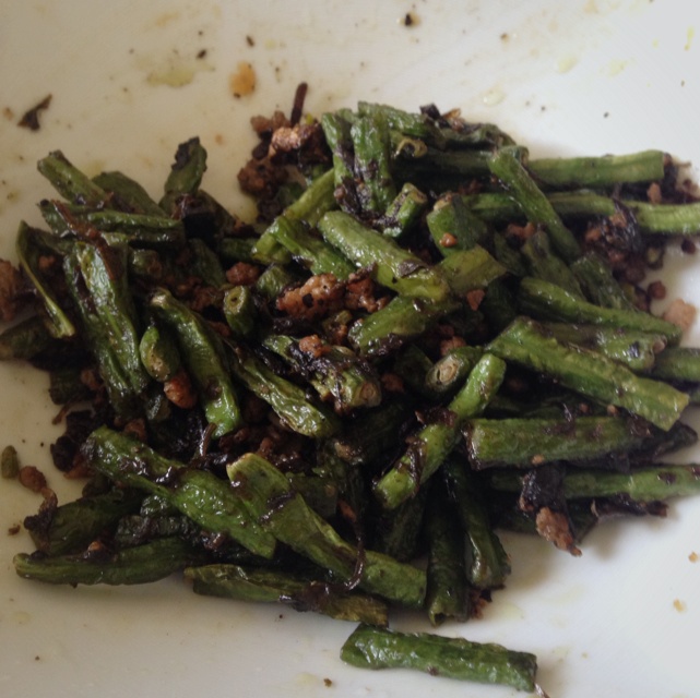 干煸榄菜肉末豆角